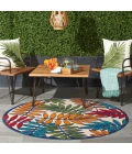 Nourison Aloha Round Area Rug ALH18-Multicolor