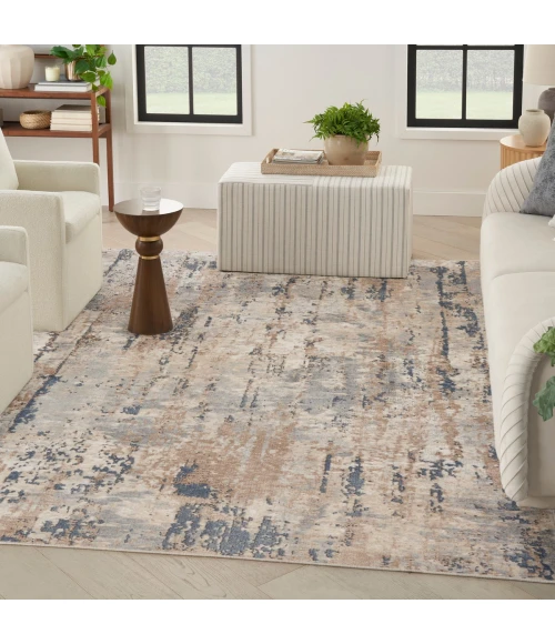 Nourison Quarry Beige Grey QUA01 8 ft. X 10 ft. Rect. Rug