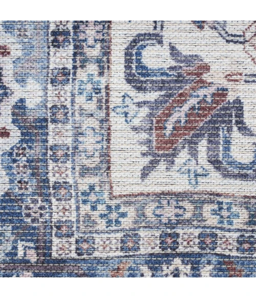 Nourison Machine Washable Series 1 Navy Ivory SR104 9 ft. X 12 ft. Rect. Rug