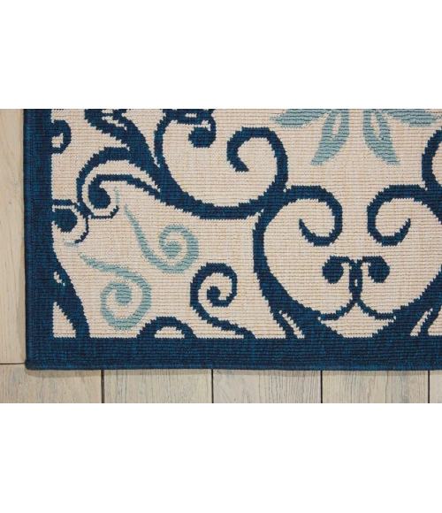 Nourison Caribbean Area Rug CRB02-Ivory/Navy
