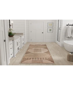 Nourison Home Astra Machine Washable ASW03 Latte 2 ft. X 6 ft. Area Rug