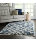 Nourison Oslo Shag Denim Blue OSL02 4 ft. X 6 ft. Rect. Rug