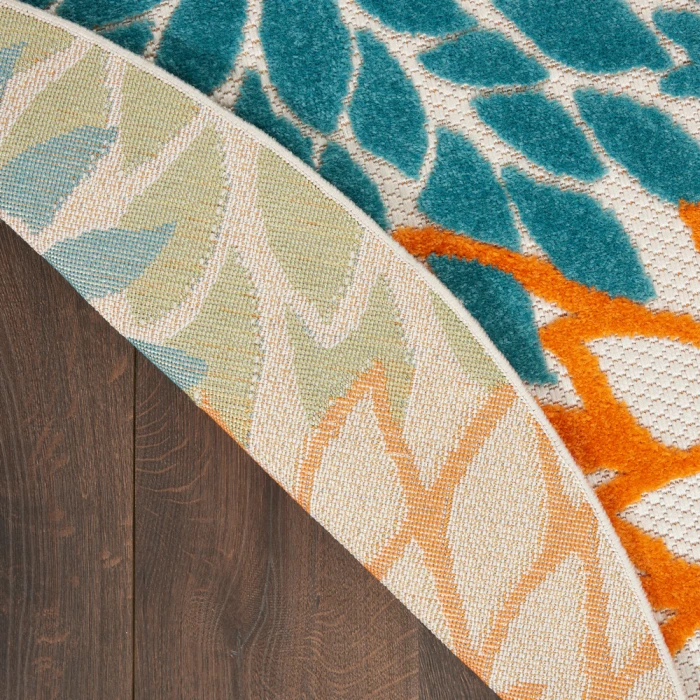 Nourison Aloha Area Rug ALH05 Turquoise Multicolor