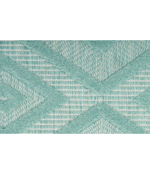 Nourison Versatile Aqua/Teal NRV01 2 ft. X 4 ft. Rectangle Rug