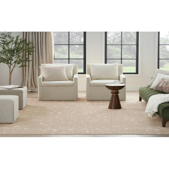Nourison Grafix Beige GRF15 7 ft. 10 in. X 9 ft. 10 in. Rectangle Rug