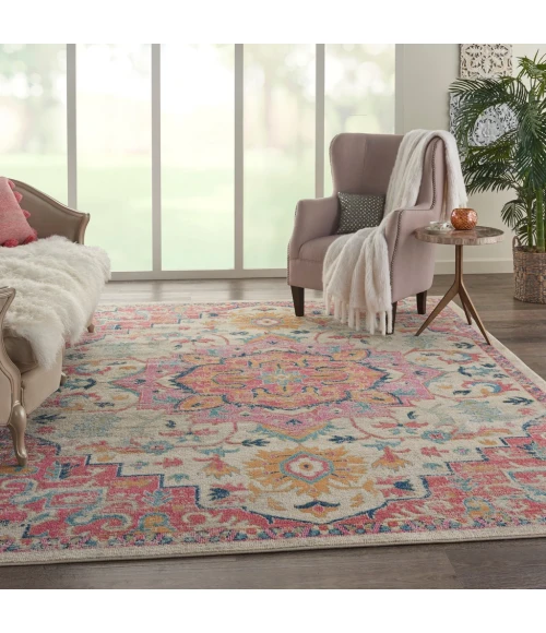 Nourison Passion Area Rug PSN25-Ivory/Pink