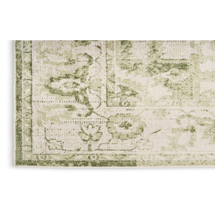 Nourison Astra Machine Washable Ivory Green ASW12 4 ft. X 6 ft. Rectangle Rug
