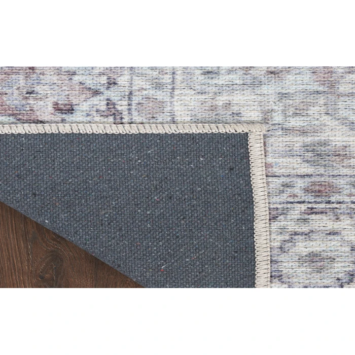 Nicole Curtis Machine Washable Series 1 Ivory Grey SR101 10 ft. X 14 ft. Rectangle Rug
