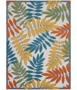 Nourison Home Aloha ALH18 Ivory Multicolor 9 ft. X 12 ft. Area Rug