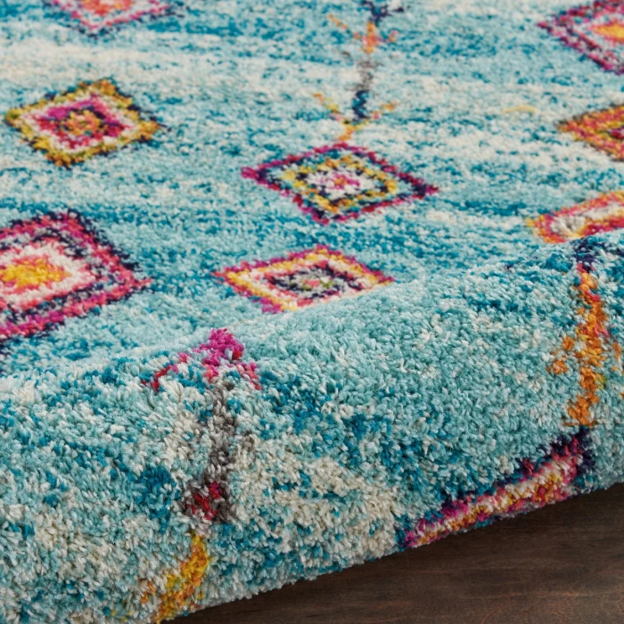 Nourison Nomad Aqua NMD04 2ft.2in. x 4ft. Rect. Rug