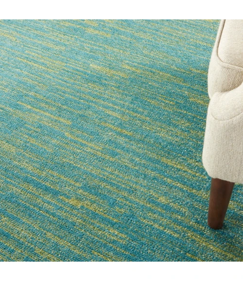 Nourison Essentials Blue Green Area Rug NRE01-Blue Green