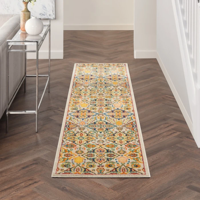 Nourison Allur Area Rug ALR03-Ivory Multicolor