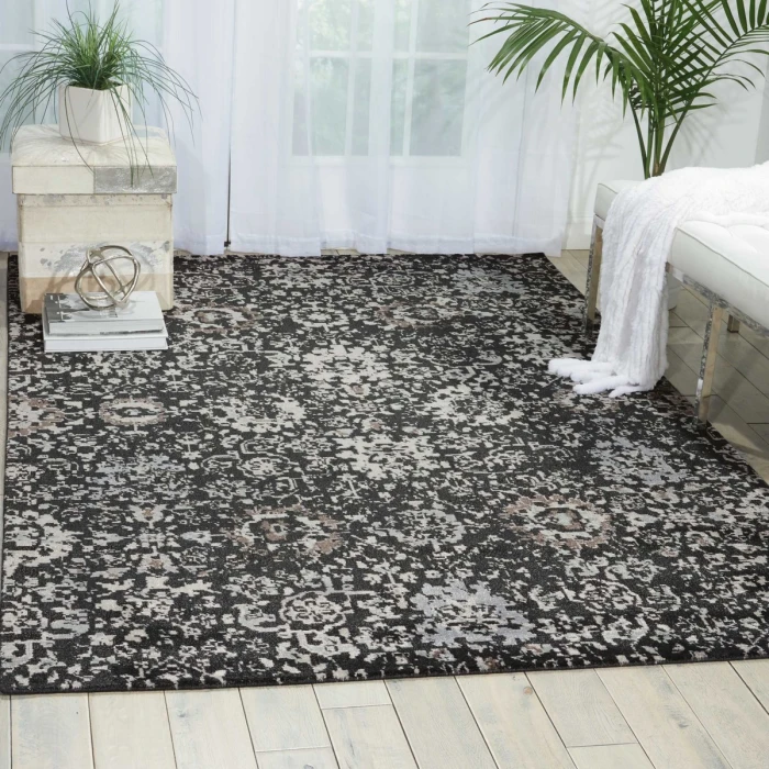 Nourison Twilight Area Rug TWI13 Onyx 5'6" x 8'