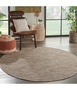 Nourison Home Positano POS01 Beige 6 ft. Round Area Rug