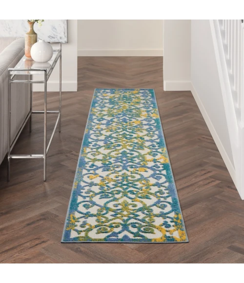 Nourison Aloha Area Rug ALH21-Ivory Blue