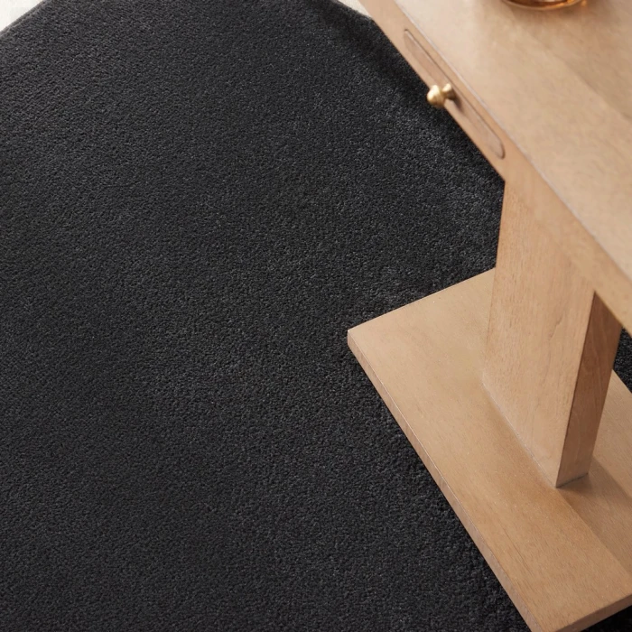 Nourison Essentials Black Area Rug NRE01-Black