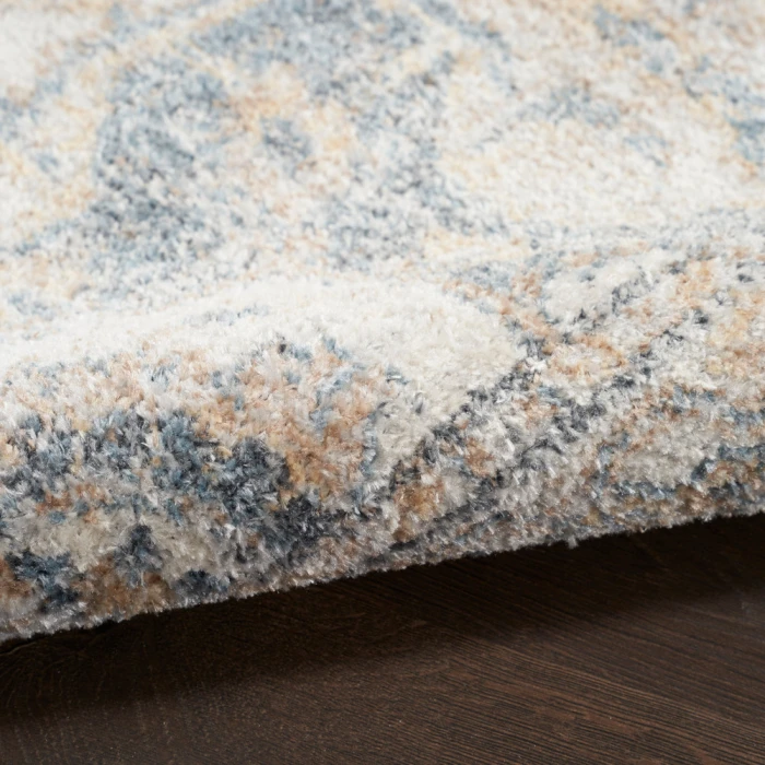 Nourison Astra Machine Washable Area Rug ASW12 Grey/Blue