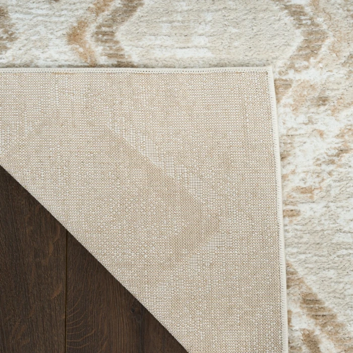 Nourison Dekor Ivory Taupe DEK05 2 ft. X 4 ft. Rect. Rug