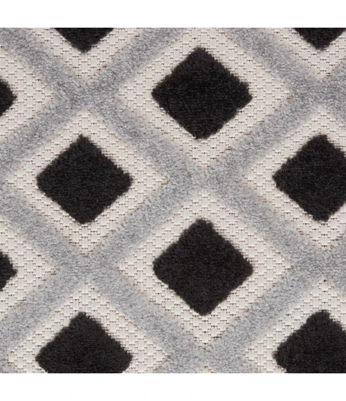 Nourison Aloha Area Rug ALH26 Black White 12' x 15'