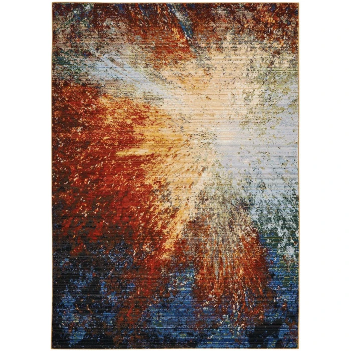 Nourison Chroma Area Rug CRM02-Red Flare