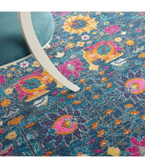 Nourison Passion Round Area Rug PSN01-Denim