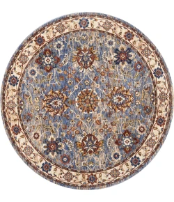 Nourison Home Lagos Blue LAG04 5ft. x Round Round Rug