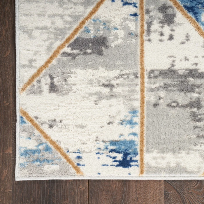 Nourison Elation Area Rug ETN12 Grey/Multi 4' x 6'