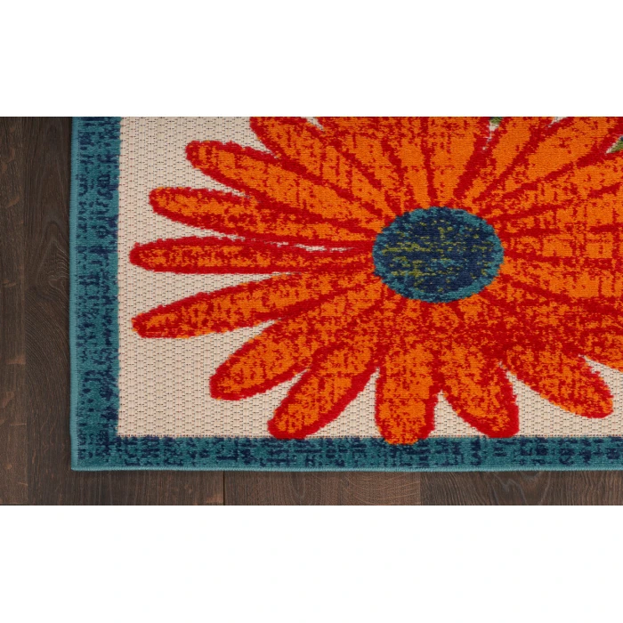 Nourison Aloha Ivory Multicolor ALH33 12 ft. X 15 ft. Rectangle Rug
