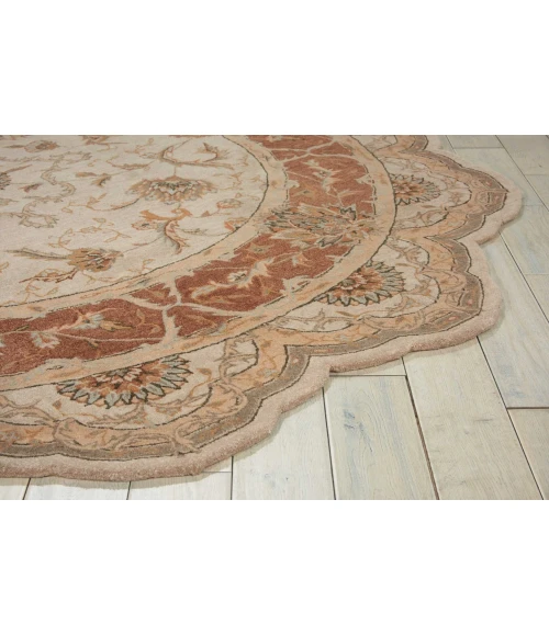 Nourison Home Heritage Hall Brown HE27 8ft. x Freeform Free Form Rug