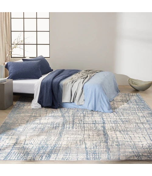 Calvin Klein Rush Area Rug CK950 Ivory Blue