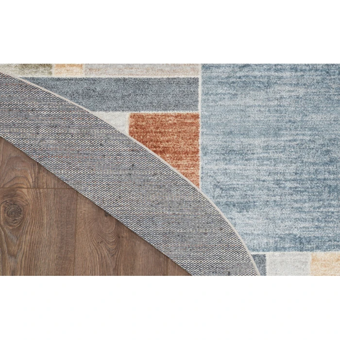 Nourison Astra Machine Washable Multicolor ASW09 7 ft. 10 in. Round Rug