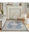 Nicole Curtis Series 4 Area Rug SR403 Grey/Navy