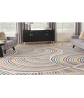 Nourison Astra Machine Washable Ivory Multicolor ASW08 10 ft. X 14 ft. Rectangle Rug