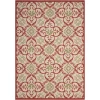 Nourison Home Caribbean CRB02 Ivory Rust 3 ft. 11 in. X 5 ft. 11 in. Area Rug