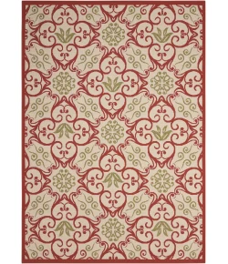 Nourison Home Caribbean CRB02 Ivory Rust 3 ft. 11 in. X 5 ft. 11 in. Area Rug