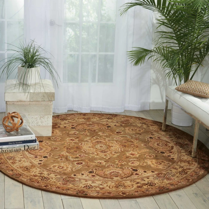 Nourison Home Nourison 2000 Green 2028 4ft. x Round Round Rug