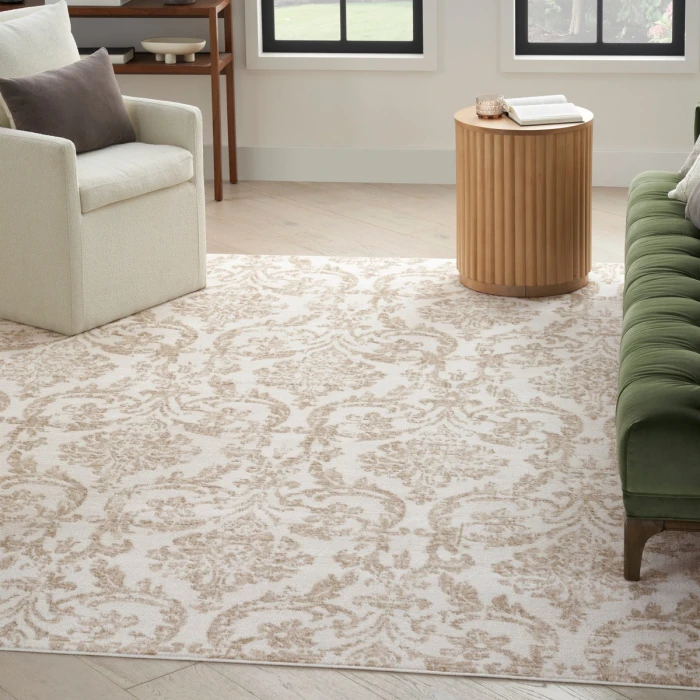 Nourison Jubilant Ivory Beige JUB09 10 ft. X 14 ft. Rect. Rug
