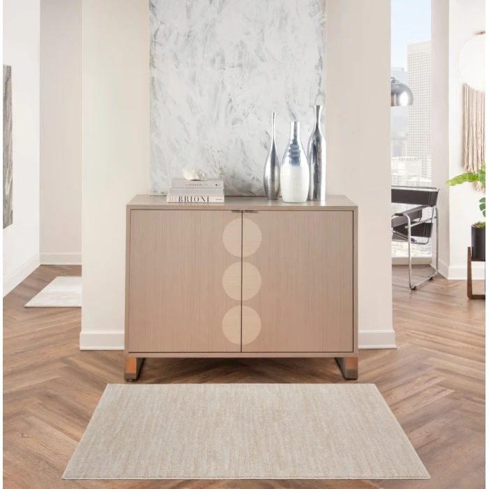 Nourison Essentials Area Rug NRE01-Ivory Beige