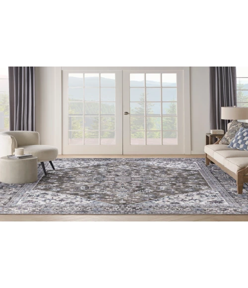 Nicole Curtis Machine Washable Series 1 Olive Ivory SR104 10 ft. X 14 ft. Rectangle Rug