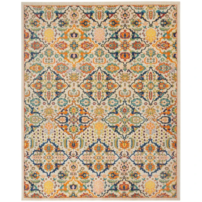 Nourison Allur Area Rug ALR03-Ivory Multicolor