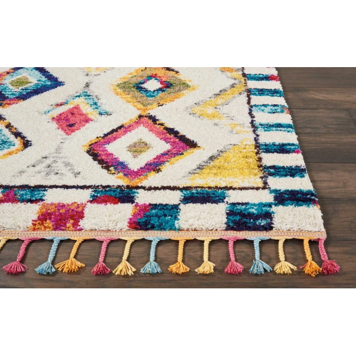 Nourison Home Nomad White NMD02 3ft.11in. x 6ft. Rect. Rug