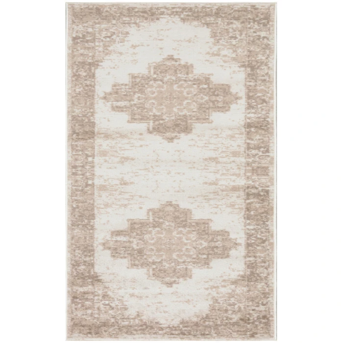 Nourison Grafix Ivory Beige GRF14 2 ft. 3 in. X 12 ft. Rectangle Rug