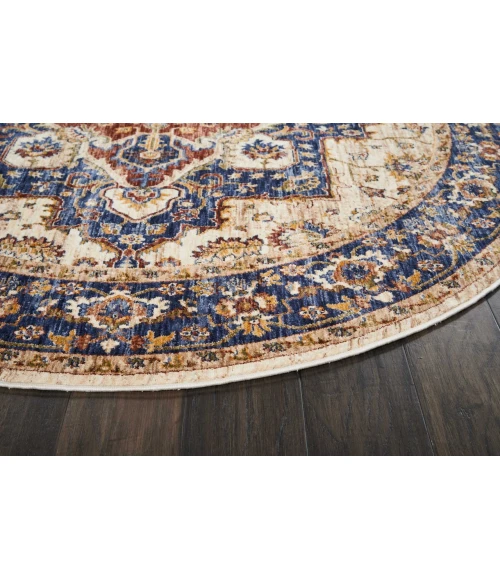 Nourison Home Lagos Red LAG01 5ft. x Round Round Rug
