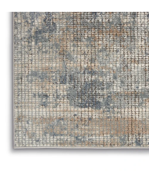 Nourison Quarry Blue Beige QUA02 8 ft. Rect. Rug