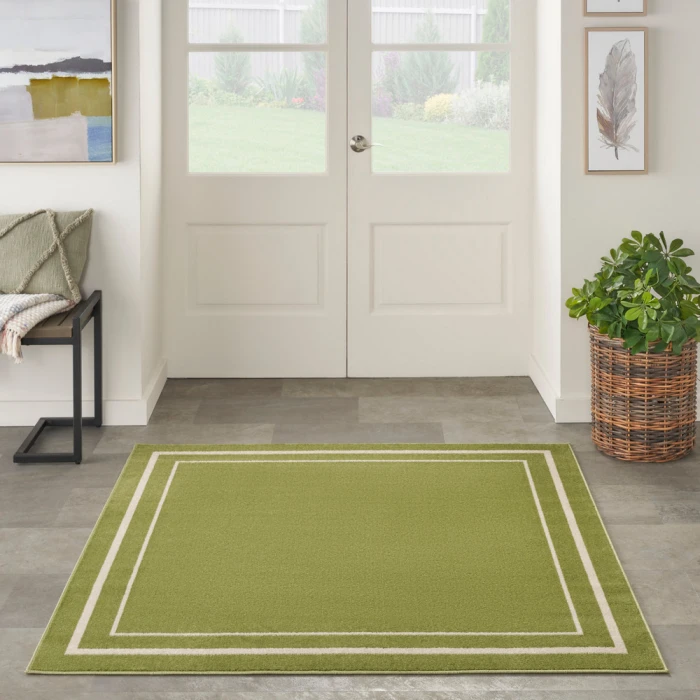 Nourison Nourison Essentials Area Rug NRE02 Green Ivory