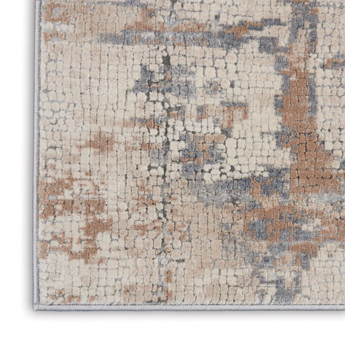 Nourison Rustic Textures Beige Grey RUS06 6 ft. X 9 ft. Rect. Rug
