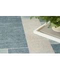 Nourison Astra Machine Washable Blue Ivory ASW09 6 ft. 7 in. X 9 ft. Rectangle Rug