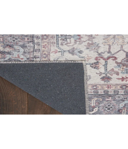 Nicole Curtis Machine Washable Series 1 Grey SR104 3 ft. X 5 ft. Rectangle Rug