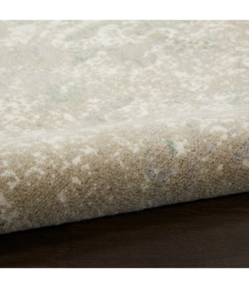 Nourison Twilight Round Area Rug TWI06 Ivory Green 8' Round
