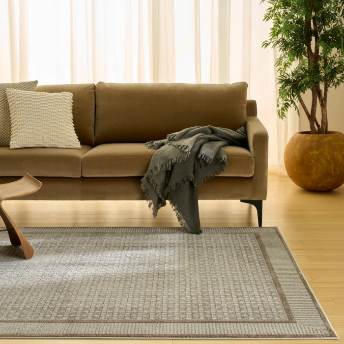 Nourison Home Nordic Ivory Grey NRC03 5 ft. X 7 ft. Rectangle Rug
